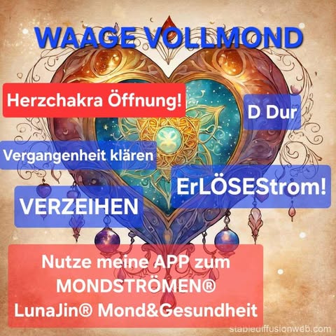 Mehr über den Artikel erfahren WAAGE-VOLLMOND – der HERZchakraMOND!
