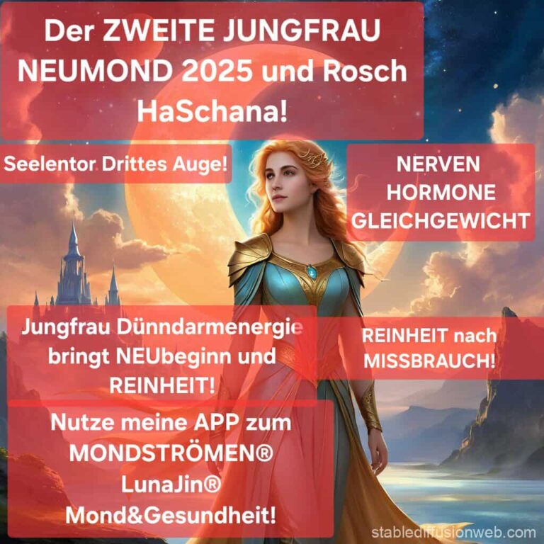 Mehr über den Artikel erfahren Der ZWEITE JUNGFRAU-NEUMOND und ROSCH Ha-Schana! – und meine persönliche Geschichte des Schöpfungscodes!