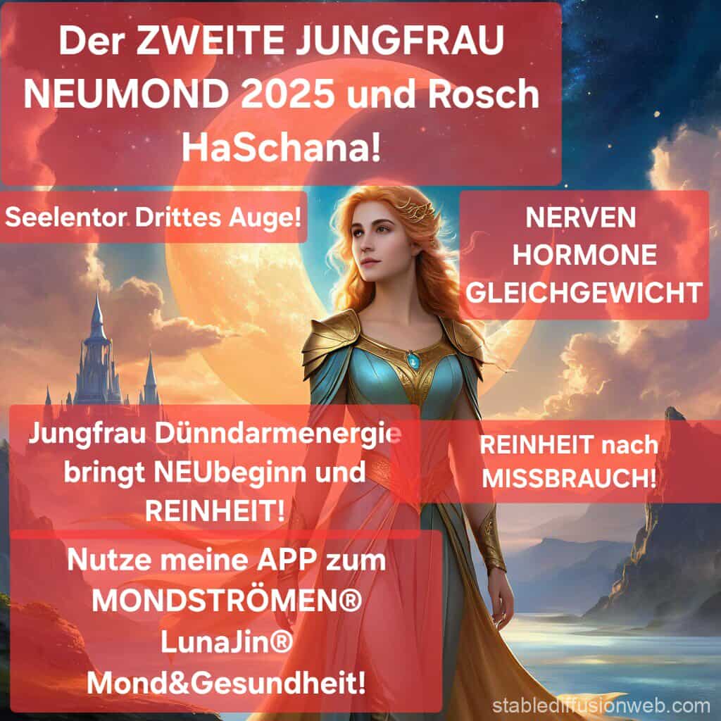 Du betrachtest gerade Der ZWEITE JUNGFRAU-NEUMOND und ROSCH Ha-Schana! – und meine persönliche Geschichte des Schöpfungscodes!