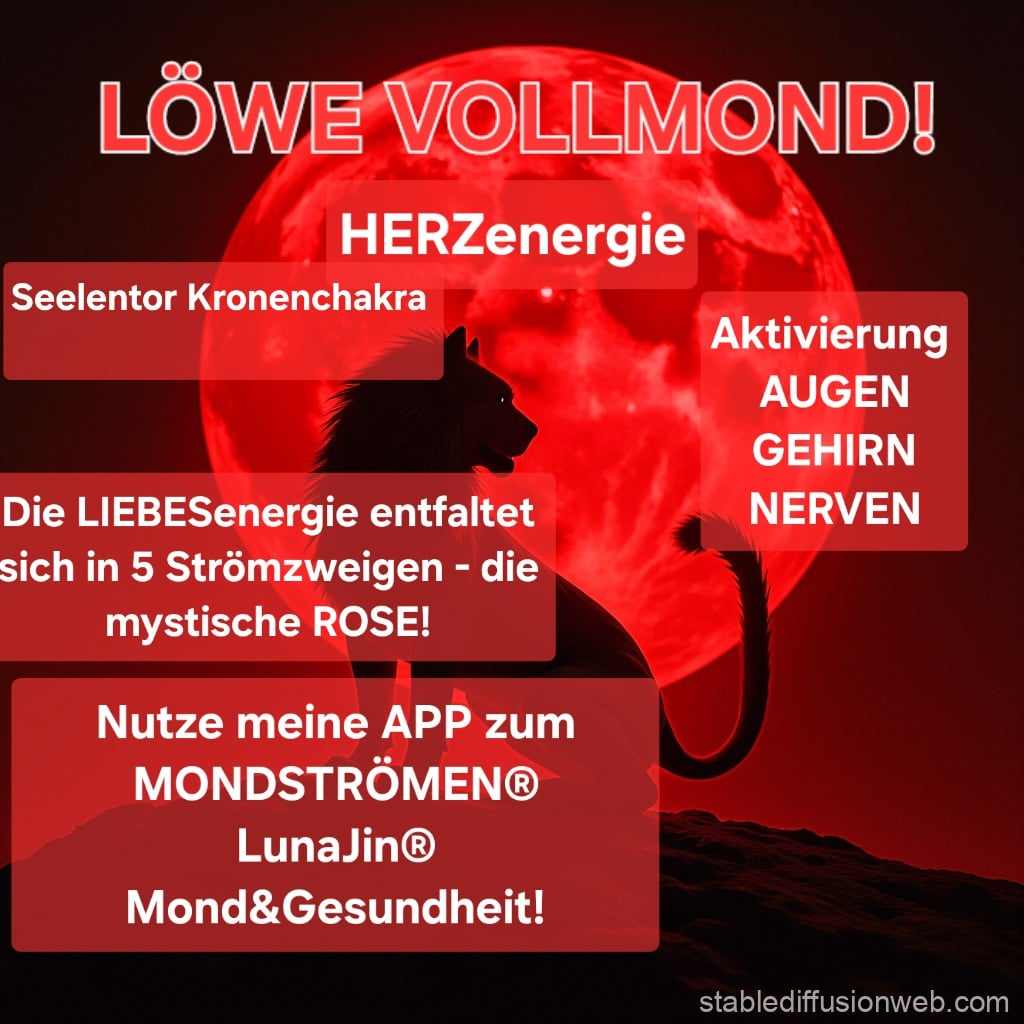 Mehr über den Artikel erfahren Der MOND hat das Tor des LÖWEN betreten, wo er auch den VOLLMOND feiert!
