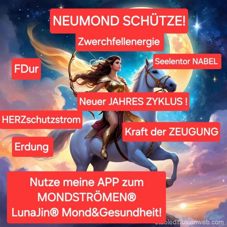 Mehr über den Artikel erfahren SCHÜTZE-Mond und NEUMOND
