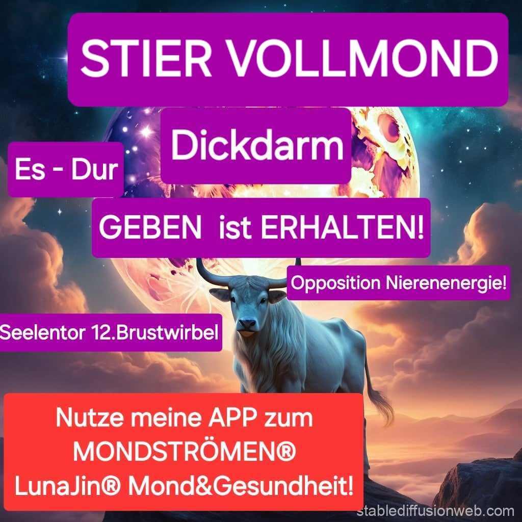 Du betrachtest gerade MOND im STIER und VOLLMOND
